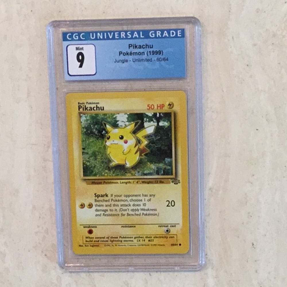 Pokemon Pikachu 60/64 Jungle 1999 CGC 9 - Picture 5 of 7